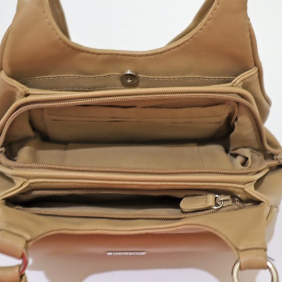 Koltov Mid Size Tan Hobo Handbag, Hobo Purse with Lots of Pockets - Picture 5 of 8